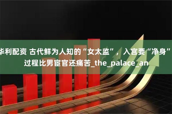 华利配资 古代鲜为人知的“女太监”，入宫要“净身”，过程比男宦官还痛苦_the_palace_an